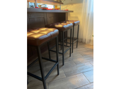 Барный стул Лофт кожзам d1 / черный матовый фото покупателя 117