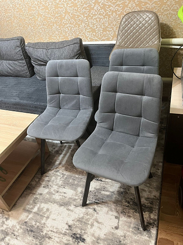 Стул на металлокаркасе Чилли зеленый / белый каркас фото покупателя 553