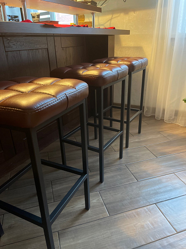 Полубарный стул Лофт мадера 20 / белый матовый фото покупателя 101