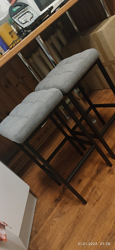 Барный стул Лофт катания минт / белый матовый фото покупателя 63