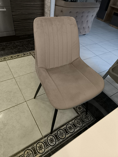 Стул на металлокаркасе Седа К velvet lux 76 / черный фото покупателя 280