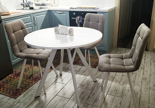 Стул на металлокаркасе Чилли К черный / зеленый фото покупателя 705