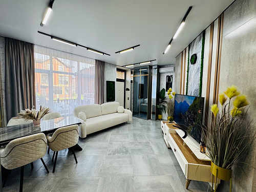 Керамический стол Ливи 140(200)х80х78 серый мрамор / черный фото покупателя 18