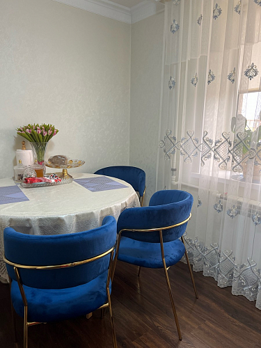 Стул на металлокаркасе Kamelia green / gold фото покупателя 26