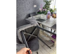 Стул на металлокаркасе Velen light gray / black фото покупателя 5