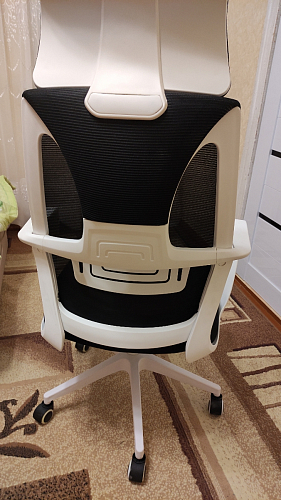 Компьютерное кресло Golem dark gray / gray / white фото покупателя 60