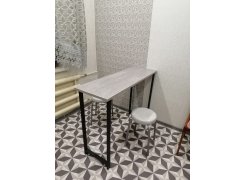 Барная стойка Дилан Лофт 120х40х90 бетон светлый фото покупателя 92