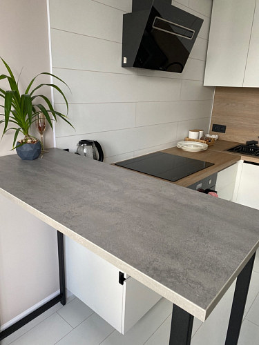 Барная стойка Дилан Лофт 120х40х90 бетон светлый фото покупателя 121