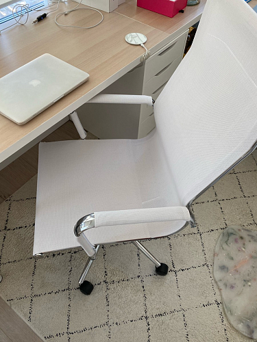 Компьютерное кресло Reus черная сетка / хром фото покупателя 33