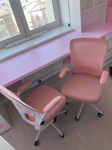 Компьютерное кресло Konfi pink / white фото покупателя 45