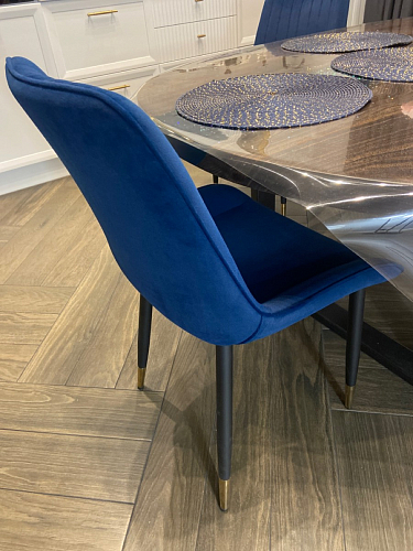 Стул на металлокаркасе Seda 1 latte / black / gold фото покупателя 28