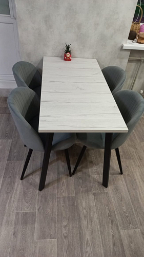 Стул на металлокаркасе Gabi gray / black фото покупателя 63