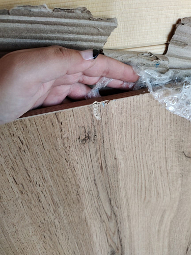 Письменный стол Фред Лофт дуб делано светлый / белый матовый фото покупателя 7