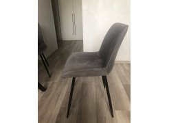 Стул на металлокаркасе Вейв светло-серый (hl 63) / 10К черный каркас фото покупателя 256