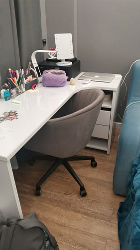 Компьютерное кресло Тибо confetti chocolate / белый фото покупателя 158