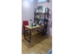 Письменный стол Леон Лофт дуб делано темный / черный матовый фото покупателя 35