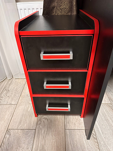 Тумба Ханна черная / красная - Уцененный экземпляр фото покупателя 52