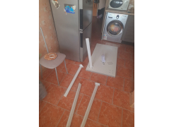 Стол Тринити Лофт 120 32 мм бетон / черный матовый фото покупателя 84