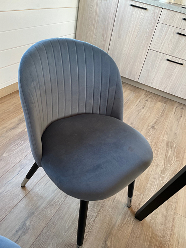 Стул на металлокаркасе Gabi gray / black фото покупателя 318