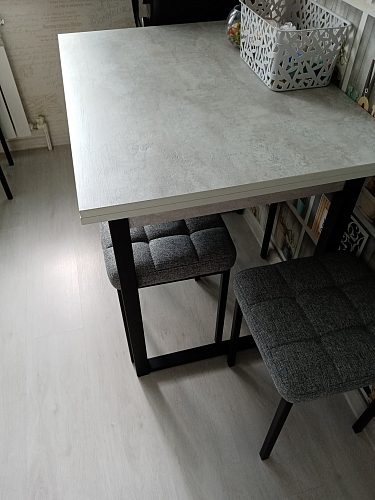 Стол Форли дуб рошелье / черный матовый фото покупателя 56