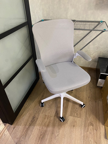 Компьютерное кресло Konfi gray / blue / white фото покупателя 124