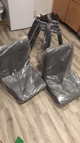 Стул на металлокаркасе Чилли горчичный / черный фото покупателя 1403