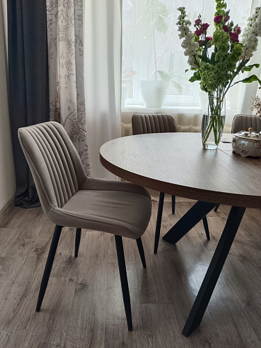 Стул на металлокаркасе Седа К кирпичный / черный фото покупателя 97