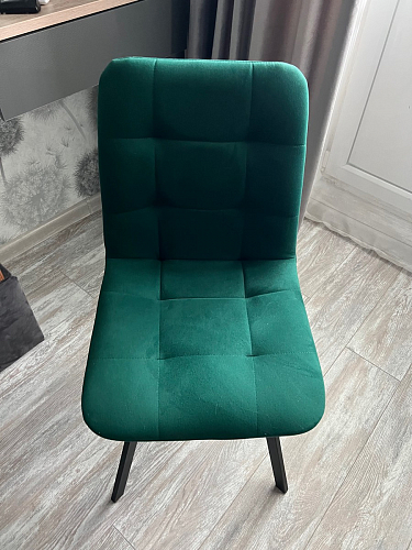 Стул на металлокаркасе Чилли К кирпичный / черный фото покупателя 176