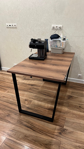 Деревянный стол Лота Лофт 120x75 дуб крафт табачный / черный матовый фото покупателя 756