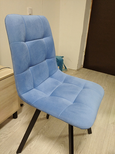 Стул на металлокаркасе Чилли зеленый / черный фото покупателя 894