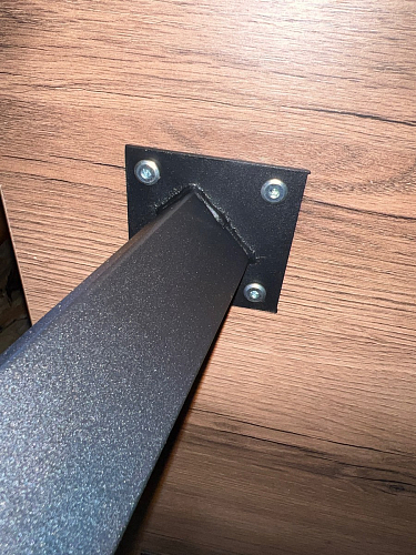 Стол Тринити Лофт 120 32 мм дуб галифакс табако / черный матовый фото покупателя 660