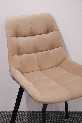 Стул на металлокаркасе Челси темно-серый / черный каркас из шоурума 6