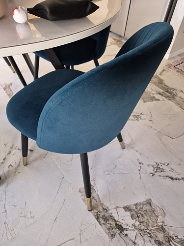 Стул на металлокаркасе Gabi latte / gold / black фото покупателя 613