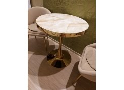 Деревянный стол Dorian 70x75 бежевый / золотой фото покупателя 20