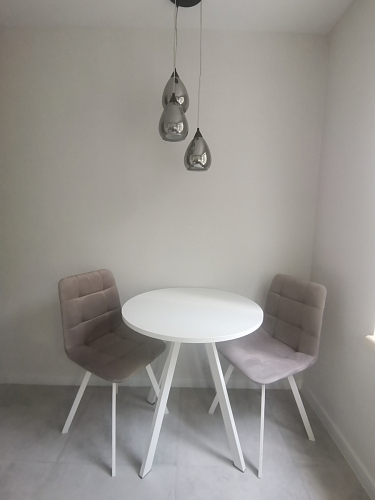 Стул на металлокаркасе Чилли бежевый / белый каркас фото покупателя 887