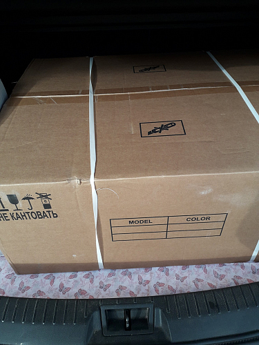 Компьютерное кресло Driver/Драйвер кожзам черный / ткань синий фото покупателя 20