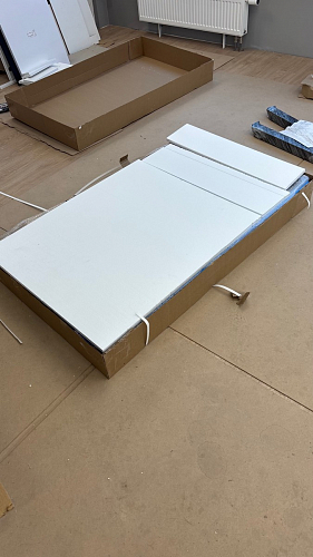 Керамический стол Вилли 140(200)х80 белый мрамор snow white / черный фото покупателя 2