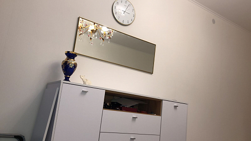 Зеркало настенное Сельетта-6 глянец черный фото покупателя 2