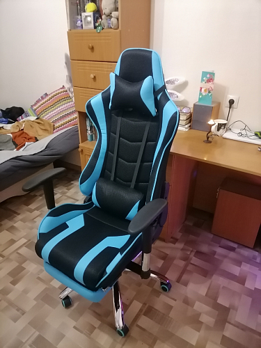Компьютерное кресло Kano 1 light blue / black фото покупателя 111