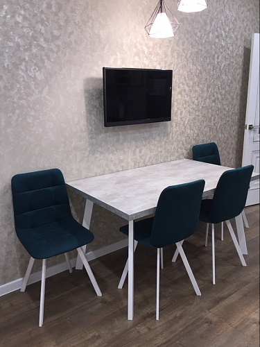 Стул на металлокаркасе Чилли зеленый / черный фото покупателя 1461