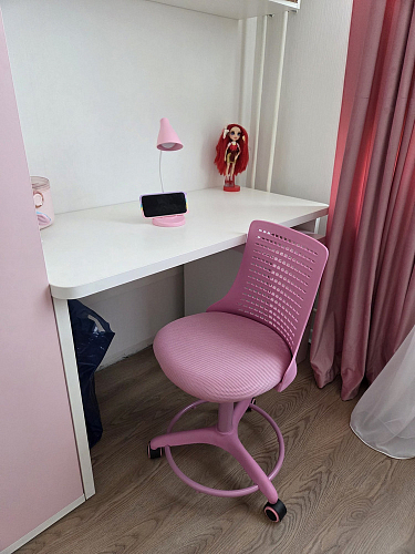 Компьютерное кресло Kiddy салатовое ткань (сетка) фото покупателя 15