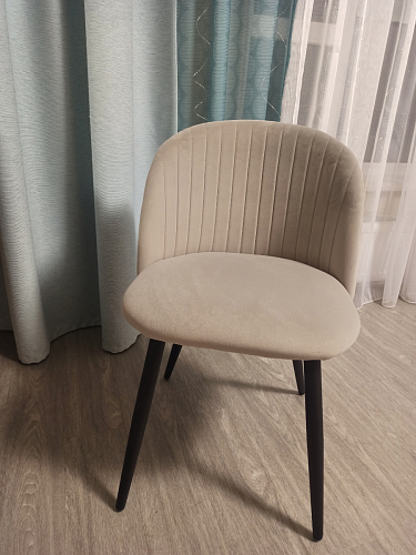 Стул на металлокаркасе Gabi 1 light purple / black фото покупателя 312