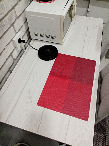 Стол Тринити Лофт 140 25 мм дуб делано темный / белый фото покупателя 201