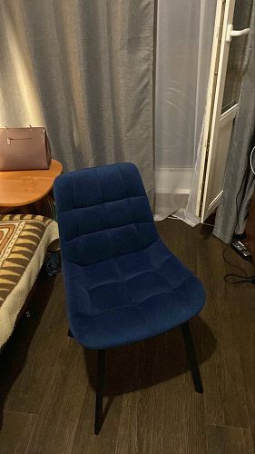 Стул на металлокаркасе Челси К бирюзовый / черный фото покупателя 57