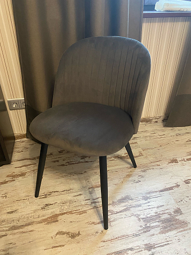 Стул на металлокаркасе Gabi 1 light purple / black фото покупателя 879