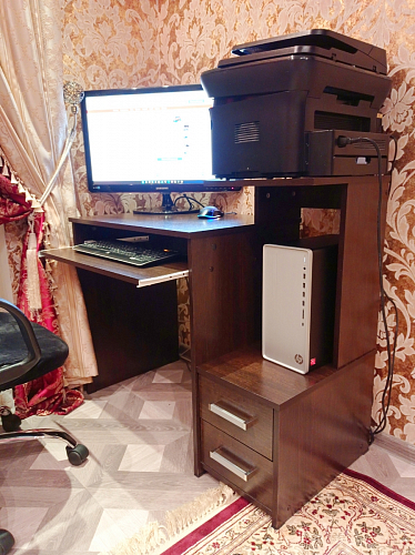 Компьютерный стол Джаз-24 левый венге фото покупателя 63