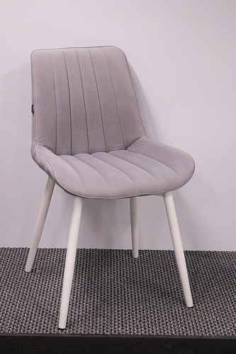 Стул на металлокаркасе Бриджеш velutto 52 / белый из шоурума 1