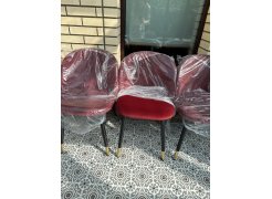 Стул на металлокаркасе Gabi 1 бежевый / черный с серебряными наконечниками фото покупателя 669