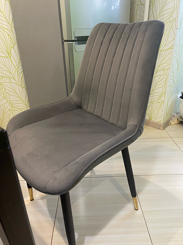 Стул на металлокаркасе Seda 01 blue / gold / black фото покупателя 76