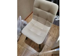 Стул на металлокаркасе Чилли синяя ткань / белый фото покупателя 166